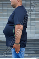 Arm Upper Body Man White Casual Overweight Street photo references